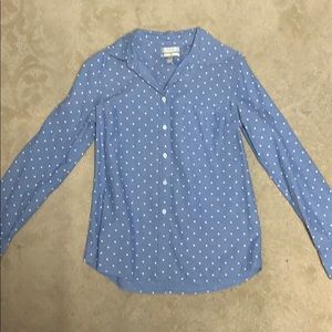 J Crew polka-dot button down